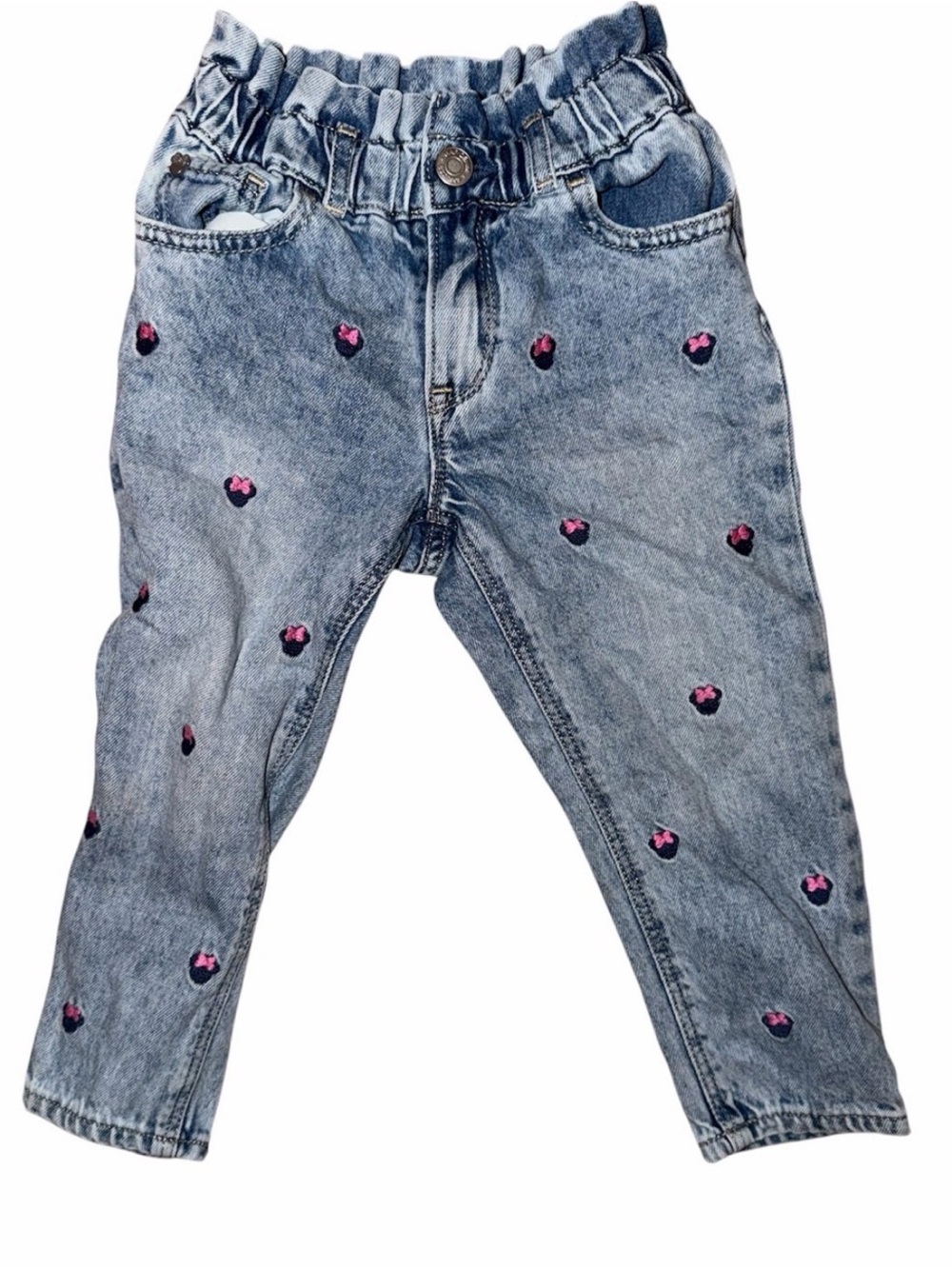 Toddler Minnie Mouse Denim Jeans Elastic Waist